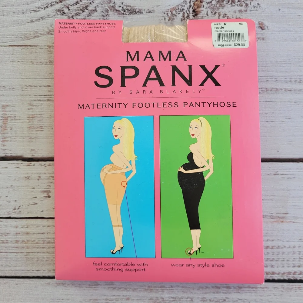 Mama SPANX Nude Maternity Footless Pantyhose Size A 007‎